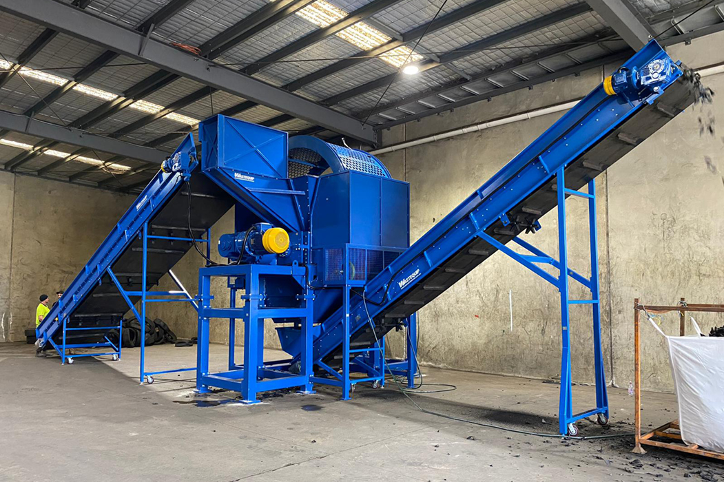 Industrial WasteQuip GL32120 Whole Tyre Shredder in Australia